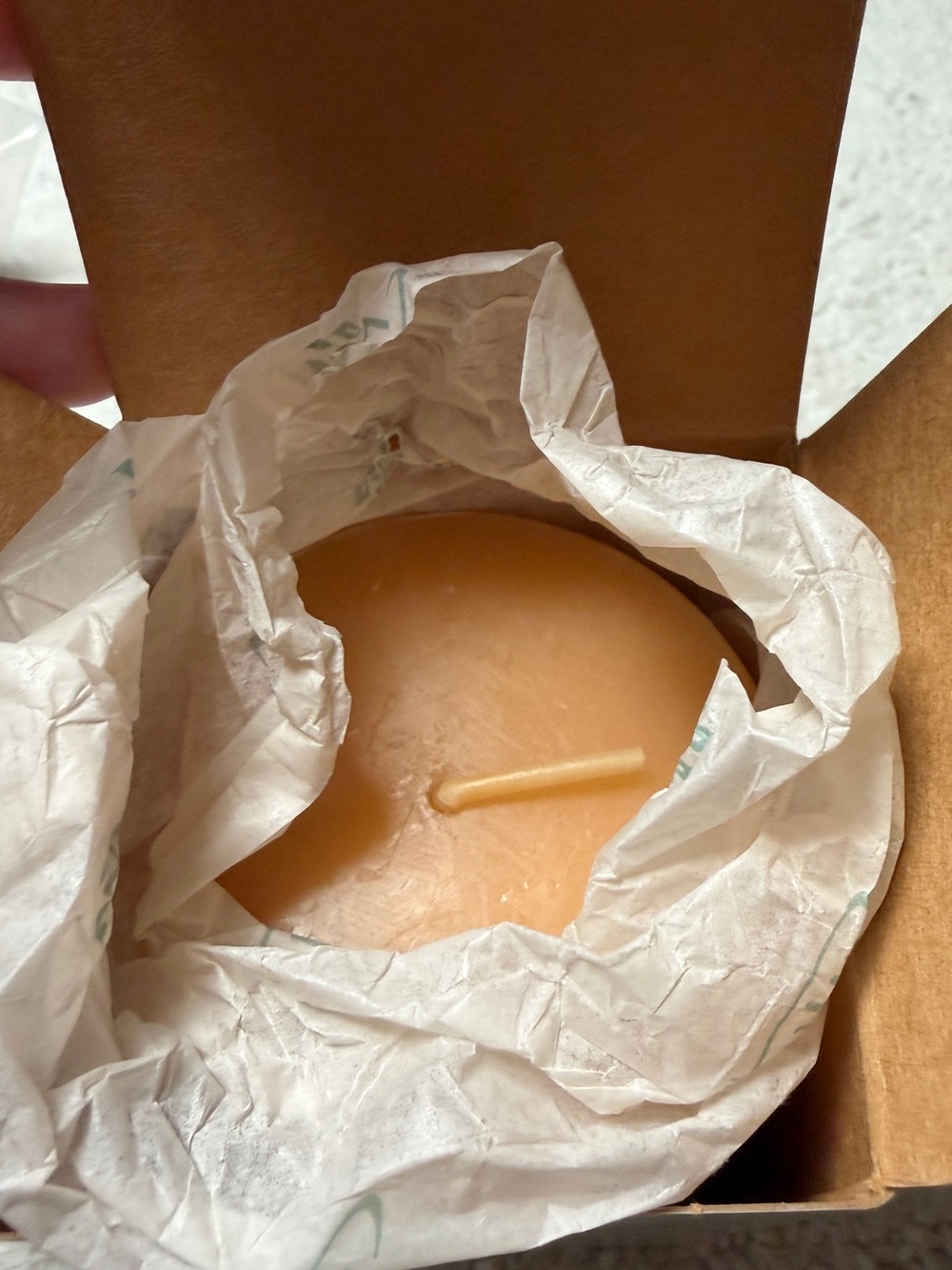 NWT Partylite 3” x 5” Pillar Candle in “Ginger Pumpkin” - Picture 4 of 4